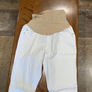 White indigo blue maternity jeans never worn